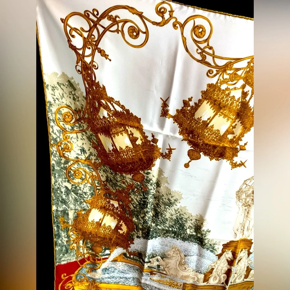 Vintage Christian Dior Silk Scarf RARE DESIGN! (t100ac)